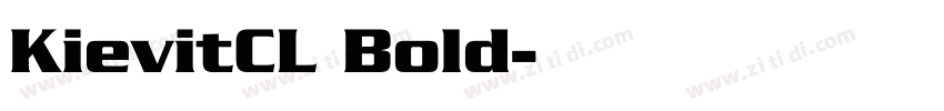 KievitCL Bold字体转换